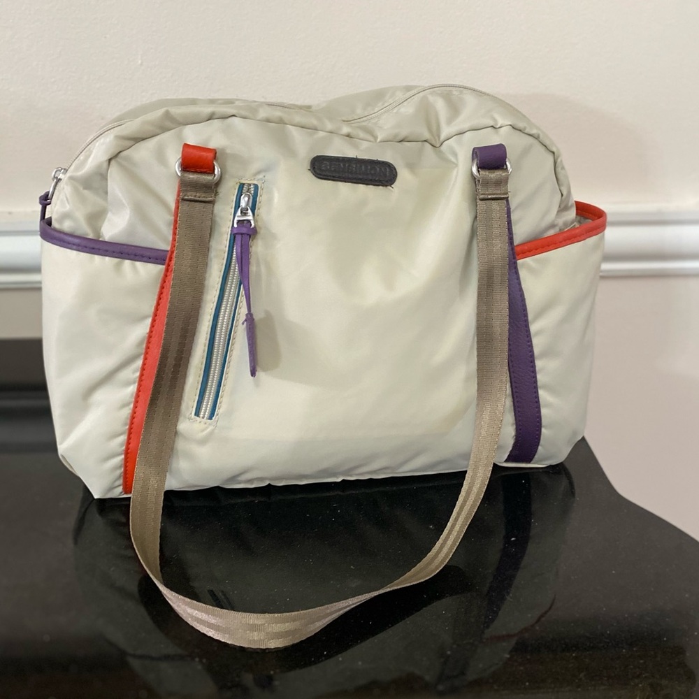 Bensimon collection light beige travel luggage bag